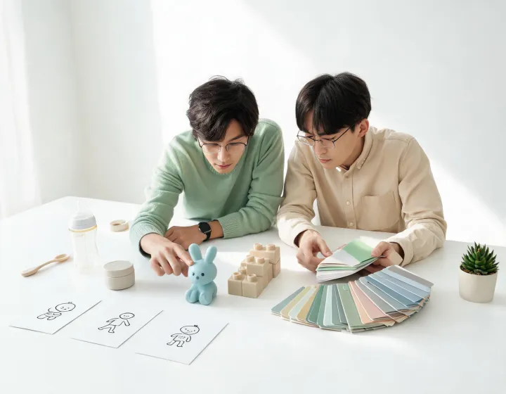 Green Toys team reviewing sustainable toy designs