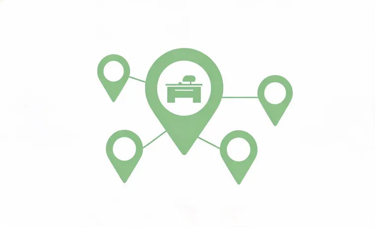 Green Toys office and retail support map