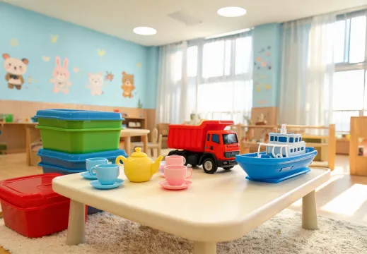 Preschool pretend play setup