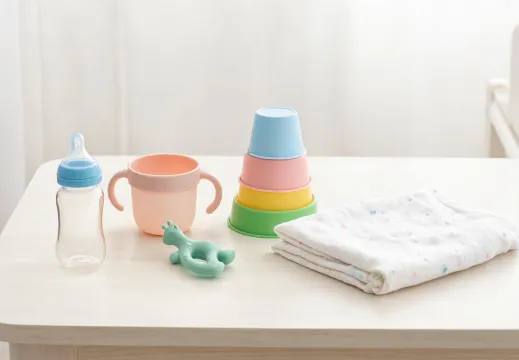 Baby feeding and first toy bundle