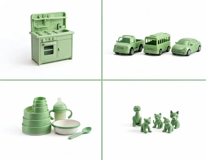 Green Toys catalog arrangement